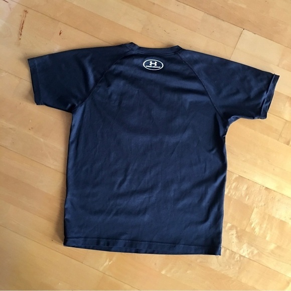 Under Armour Short Sleeve Logo Tee, Black, Camo, Youth Large (or Adult XS/S) - Picture 4 of 13